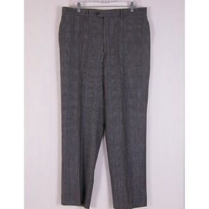 VTG Jos A Bank Wool Pleated Pants Mens 36x30 Gray Classic Preppy USA